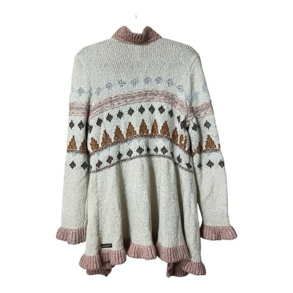 Matilda Jane Size L Just Imagine Jacie Womens Knit Winter Ruffled Cardigan New - Picture 3 of 5